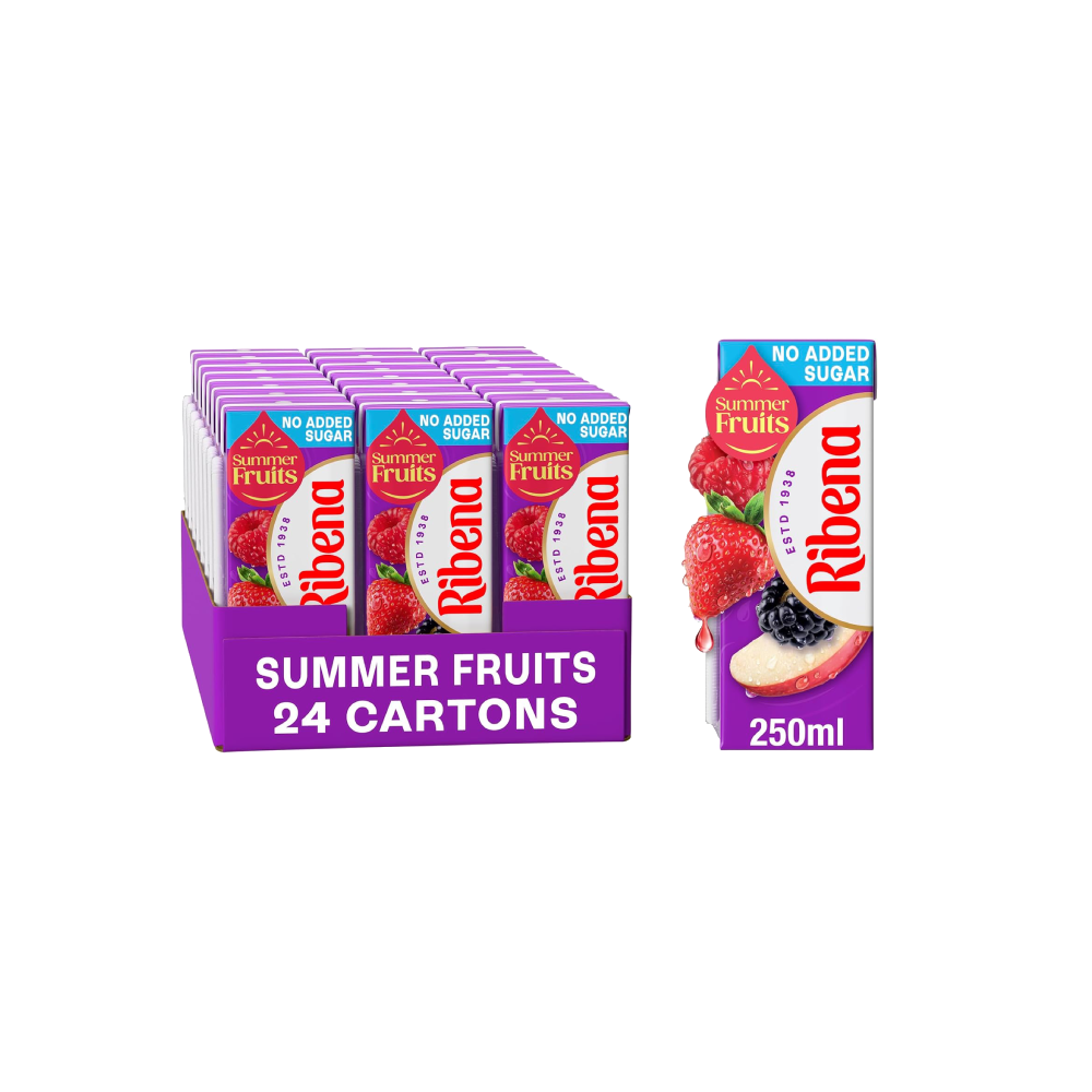 Ribena Strawberry Juice Drink Cartons Multipack (24x250ml)