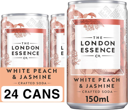 24 X 150ML The London Essence Co., White Peach & Jasmine BBE JUN 25 RRP £15.99 Sale Price £7.99