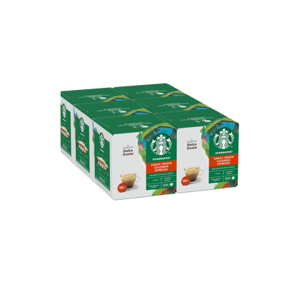 Starbucks Colombia Medium Roast Espresso Coffee by NESCAFÉ Dolce Gusto - 72 Pods (6 Packs)