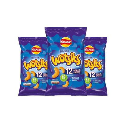 Walkers Wotsits Cheesy Multipack Snacks (36x6.5g)