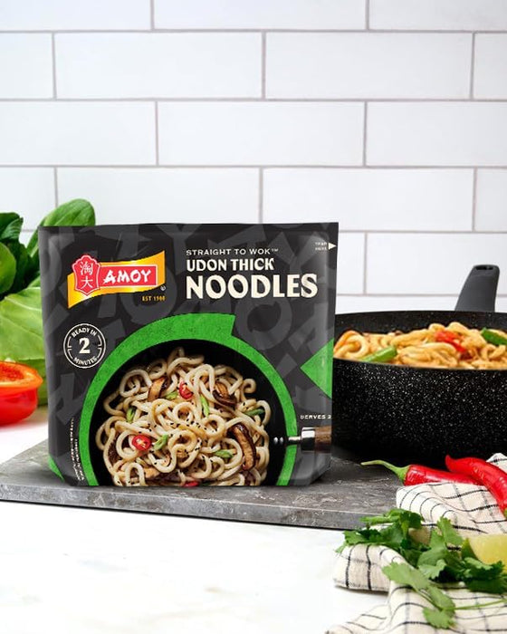 6 X 150g Amoy Straight To Wok Udon Noodles BBE 09-25 RRP £9.99 Sale price £4.50