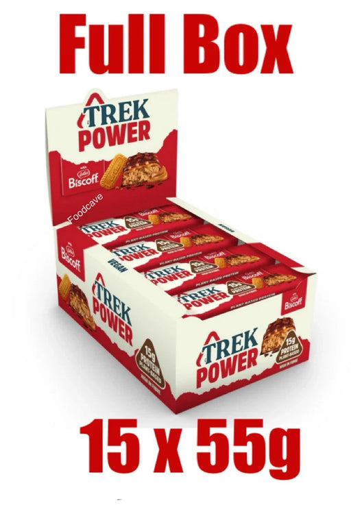15 X 55g TREK Protein Power Bar Biscoff - Plant Based - Vegan Snack  BBE 15-06-25 RRP £37.99 Sale price £11.99