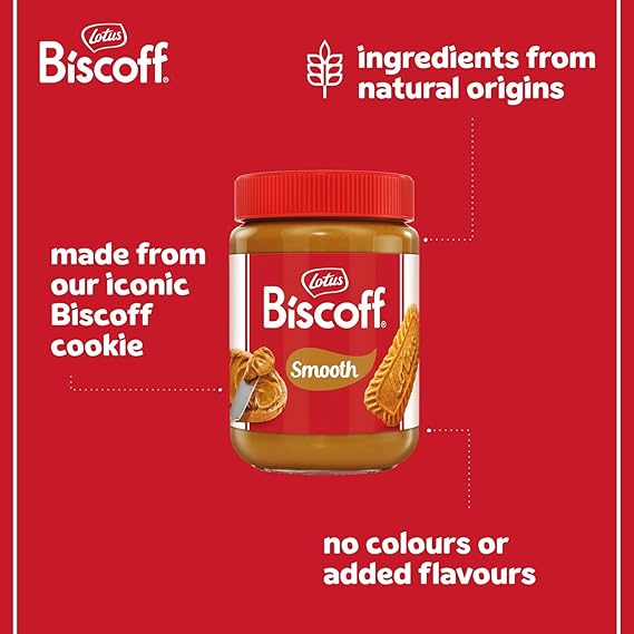 Biscoff - Sweet spread - Smooth - Extra Large Jar - Caramelised biscuit flavor - Vegan - Nut free - No colours or added flavours - 1.6kg in just £12.49  BBE Oct 25