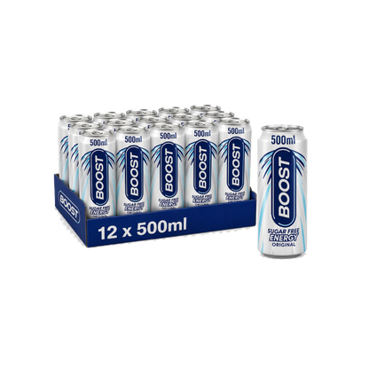 Boost Energy Drink Sugar Free Original (12x500ml)