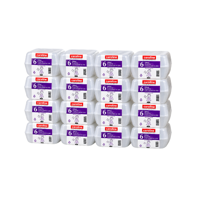 Caroline Plastic 500ml Tubs & Lids 6x16 (96 Tubs)
