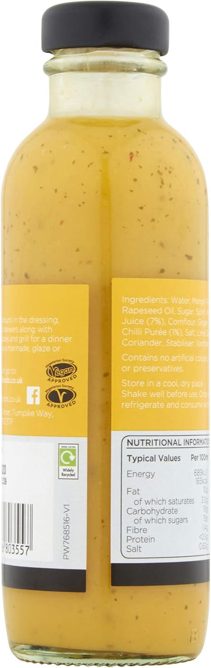 6 x 235ML Mary Berry's Mango, Lime &amp; Chilli Dressing - Sweet Mango - Dash of Lime - Subtle Hint of Chilli - Suitable for Vegans  Vegetarians  BBE May25 RRP £41.99 Sale price £24.99