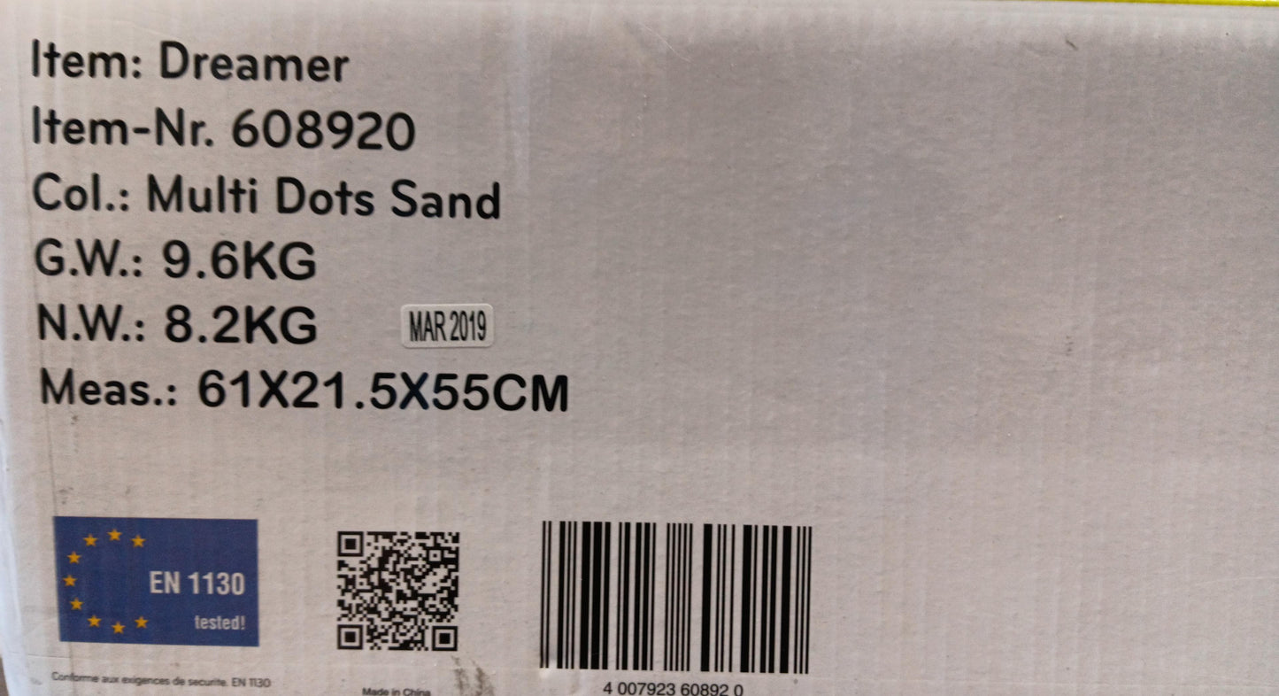 Hauck Dreamer Rocking Crib Cot Bed Travel cot New born to 6 month