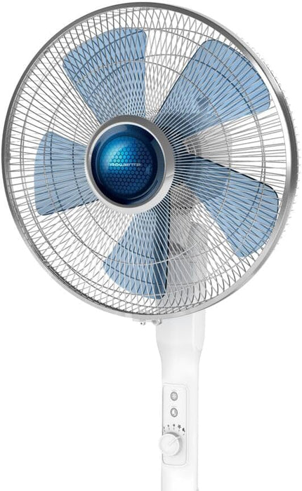 Rowenta Turbo Silence Extreme+ VU5840, 16 Inch Oscillating Stand Fan for Home and Office, Adjustable Height, 4 Speed Settings, 38dBA, White RRP £149 Sale Price £99