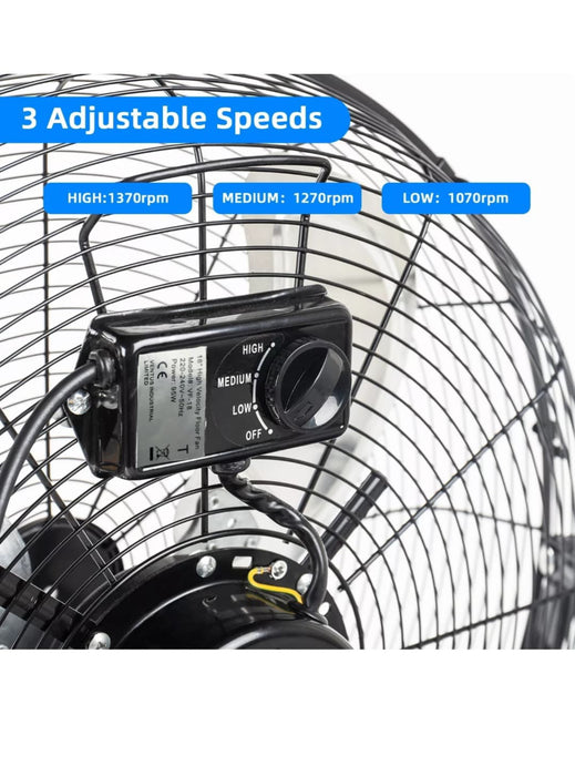 Daewoo 20-Inch High Velocity Adjustable  Floor Fan  RRP £49.99 Sale Price £29.99