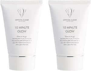 10 Minute Glow Crystal Clear Skincare  Peel off Face Mask 100ml