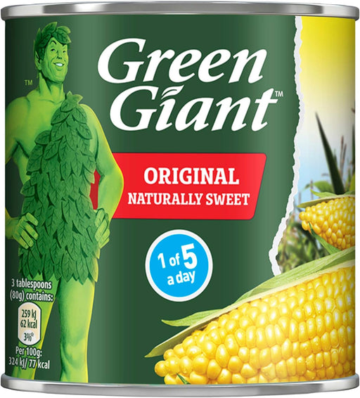 12 X 340g Green Giant Original Sweetcorn BBE 07-2027 RRP £19.99 Sale Price £12.99
