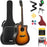 Donner Acoustic Guitar Full Size Guitar 4/4 Dreadnought 41 inch Guitar Kit for Beginner. Model EC1019 RRP £118 Sale Price £59.99