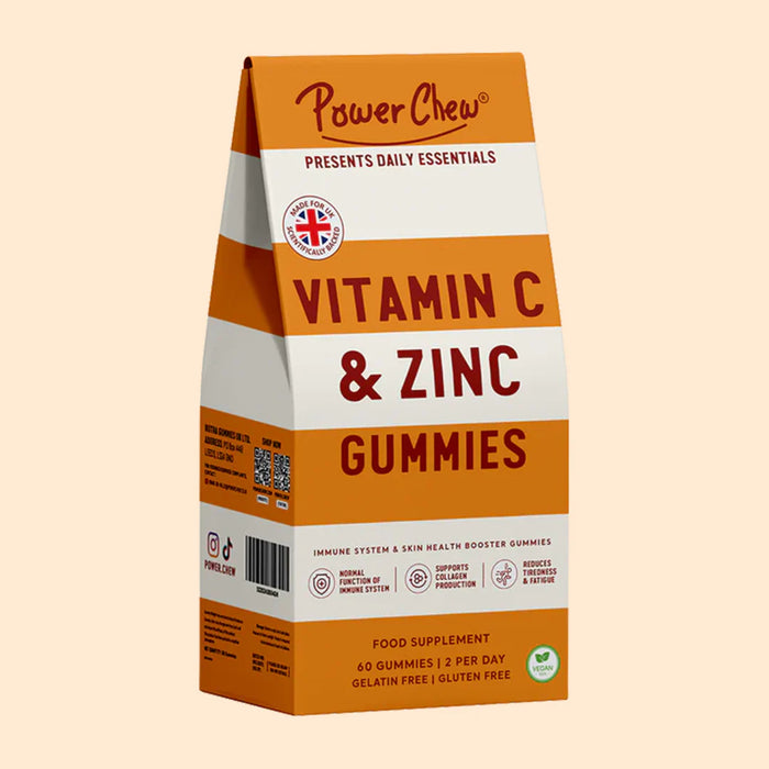 Power Chews Gummies for Vitamin C Zinc  BBE SEP25 RRP £12.99 Sale price £9.99