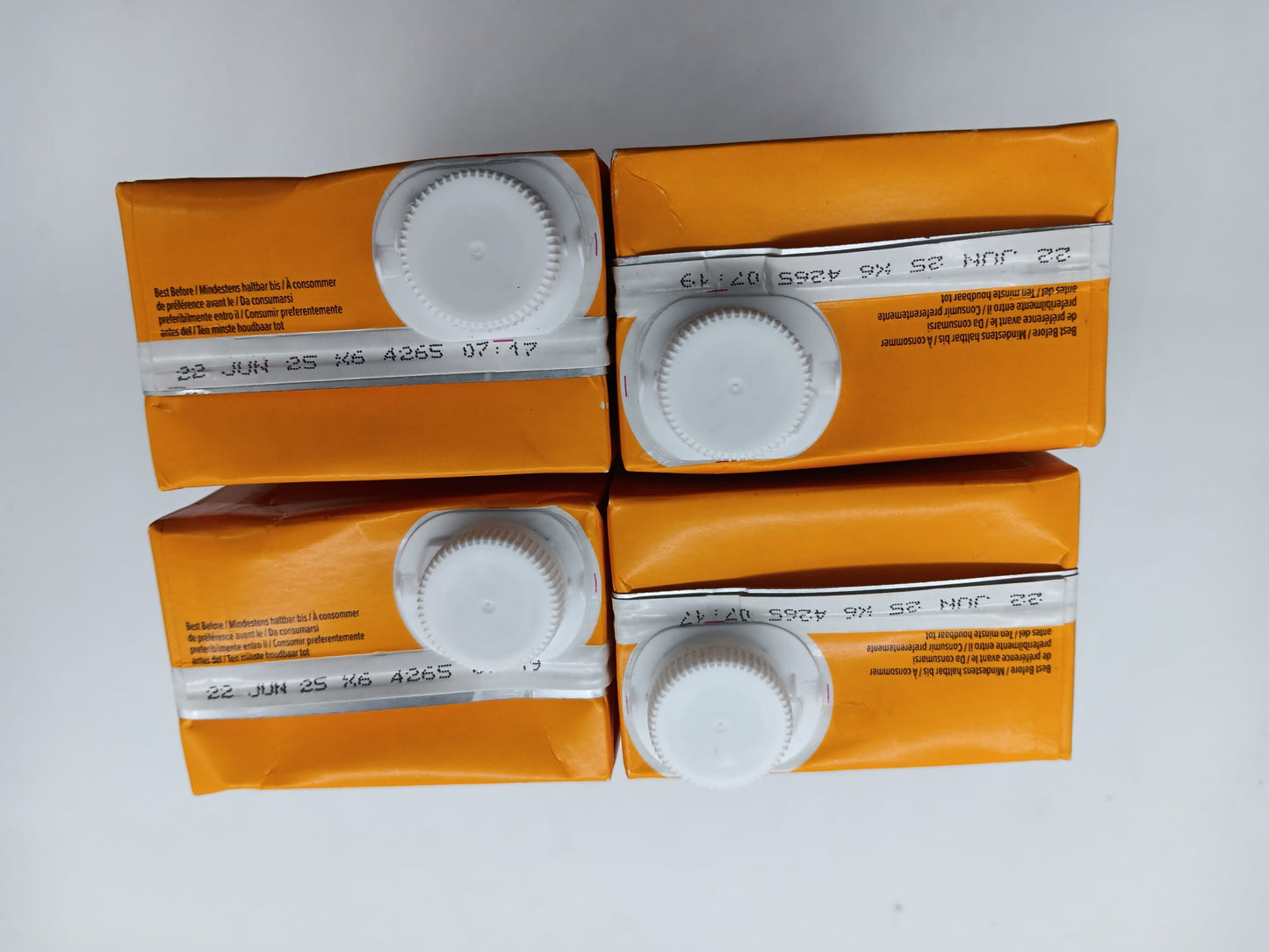4 X 1L Orange Juice From Concentrate, 1 Litre (Previously Happy Belly) 4L in just £3.99 BBE: 22 jun 25
