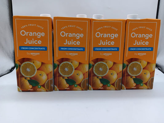 4 X 1L Orange Juice From Concentrate, 1 Litre (Previously Happy Belly) 4L in just £3.99 BBE: 22 jun 25