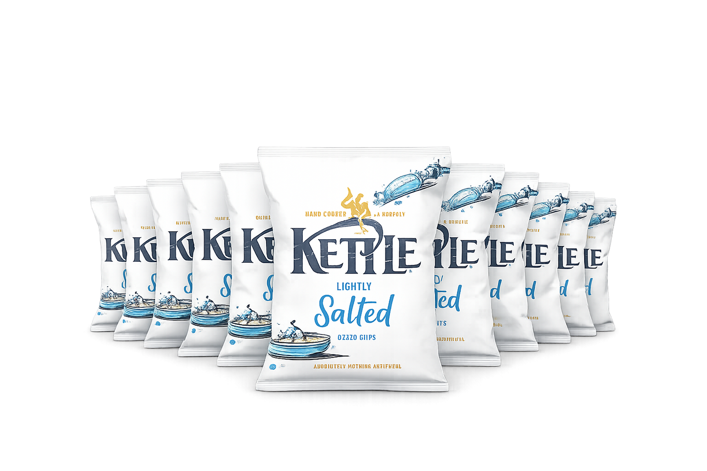 Kettle Lightly Salted Potato Chips (10x130g)