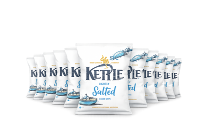 Kettle Lightly Salted Potato Chips (10x130g)