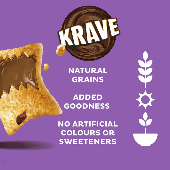 2 X 750g Kellogg's Krave Milk Chocolate Breakfast Cereal Large Family Size Pack. BBE July25 RRP £14.99 Sale Price £7.49