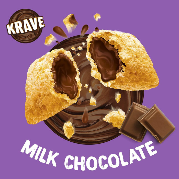 2 X 750g Kellogg's Krave Milk Chocolate Breakfast Cereal Large Family Size Pack. BBE July25 RRP £14.99 Sale Price £7.49