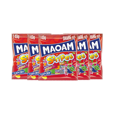 Maoam Stripes Fruit Sweets (5x140g)