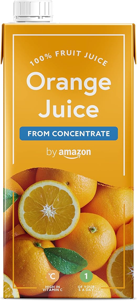 4 X 1L Orange Juice From Concentrate, 1 Litre (Previously Happy Belly) 4L in just £3.99 BBE: 22 jun 25