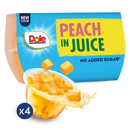 Dole Peach In Juice Bowl, 3 X ( 4 x 113g ) in £2.99