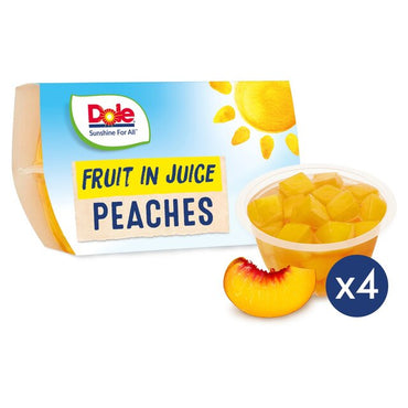 Dole Peach In Juice Bowl, 3 X ( 4 x 113g ) in £2.99