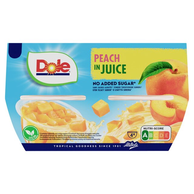 Dole Peach In Juice Bowl, 3 X ( 4 x 113g ) for just £4.99