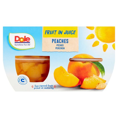 Dole Peach In Juice Bowl, 3 X ( 4 x 113g ) in £2.99