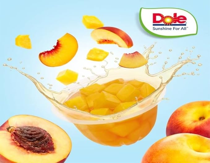 Dole Peach In Juice Bowl, 3 X ( 4 x 113g ) for just £4.99