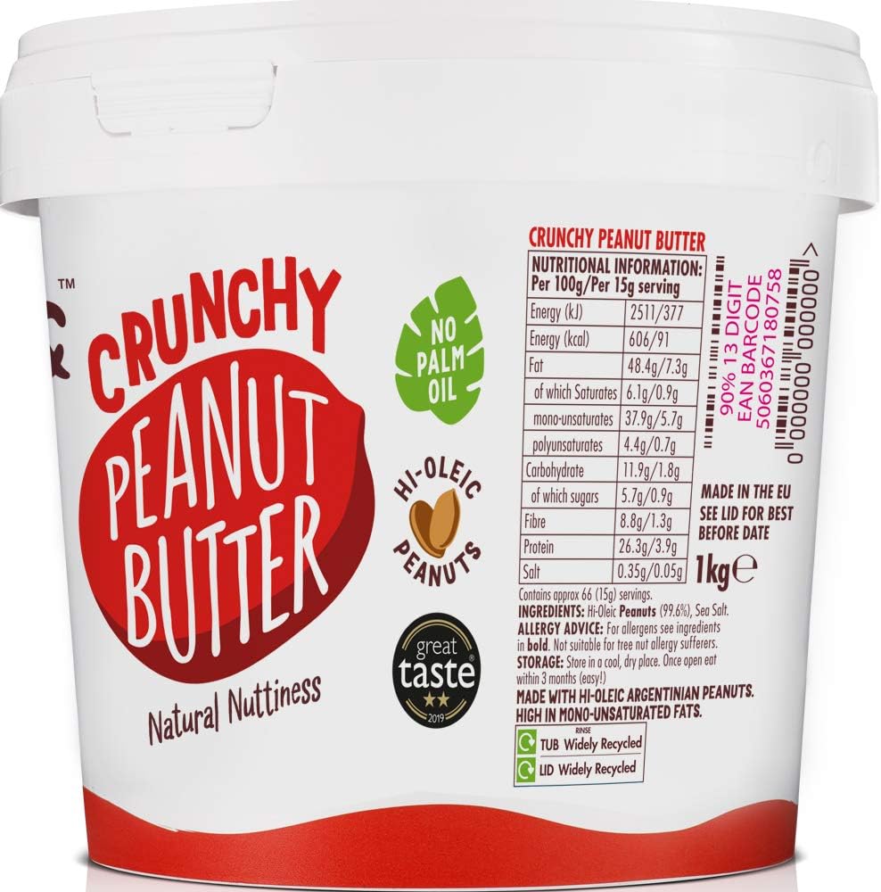 2 X 1kg Pip & Nut Crunchy Peanut Butter BBE Jan 26 RRP £15.99  Sale price £7.50