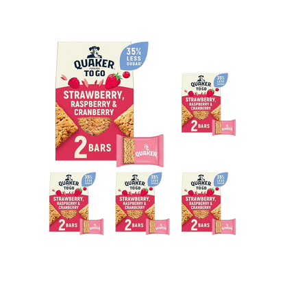 Quaker Porridge To Go Mixed Berries Breakfast Bars 2x55 g (5x110g)