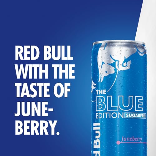 12 X 355ml Red Bull Energy Drink Sugar Free Blue Edition Juneberry  bbe 25-08-25 rrp £24.99 sale price £11.99