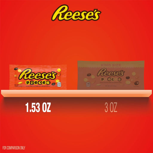 18 X 77g REESE'S Pieces Peanut Butter Candy. RRP £24.99 Sale Price £16.99 BBE 12/05/2025