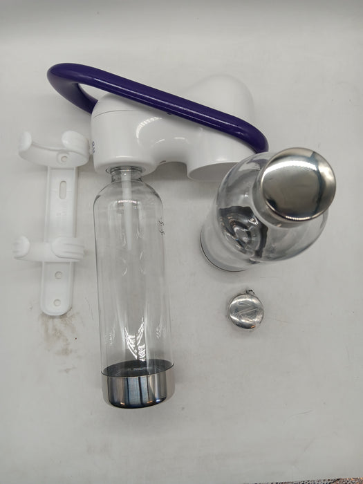Premium Carbonating Bottles 2x0.9L white - Compatible with Drinkmate, Wassermaxx, Aqvia, Sodapop and Levivo - Quick-Lock Reusable Bottles - Lid and Base Made of Stainless Steel - BPA Free