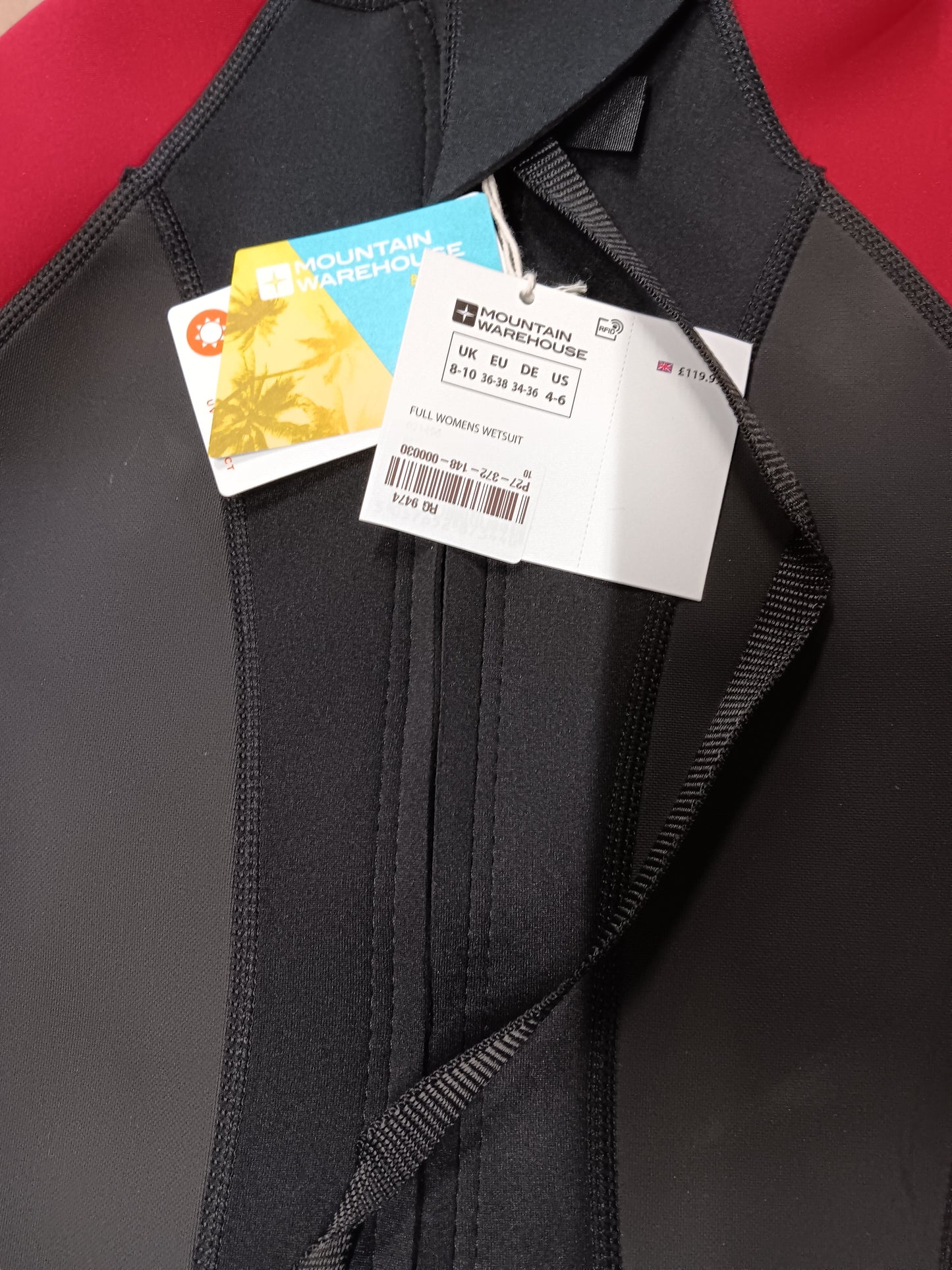 Womens Full 2.5/2mm Mountain Warehouse Wetsuit. Size 8-10. RRP £119.99 Sale price £29.99