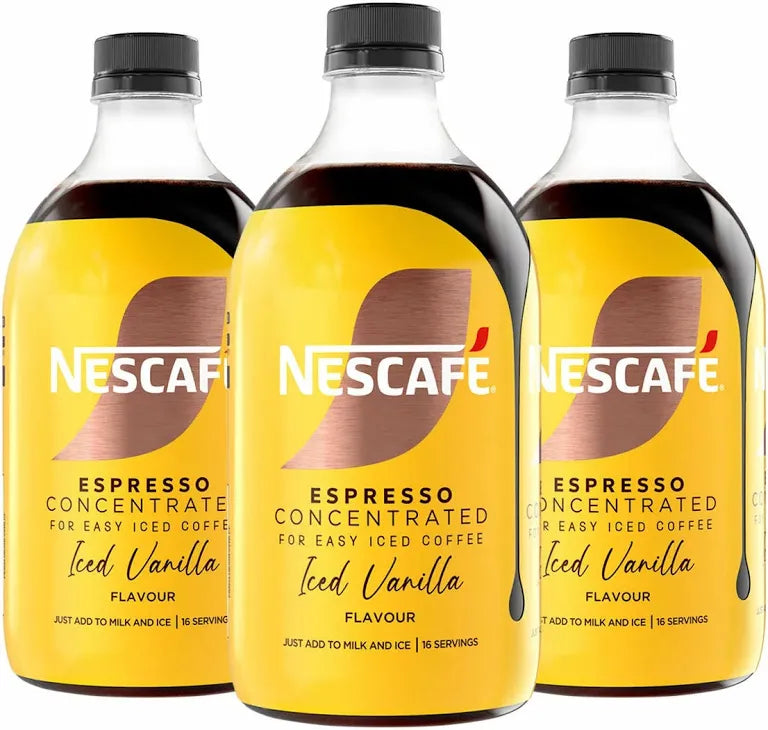 Nescafe Espresso Concentrated Iced Vanilla Flavour 500ml X 6
