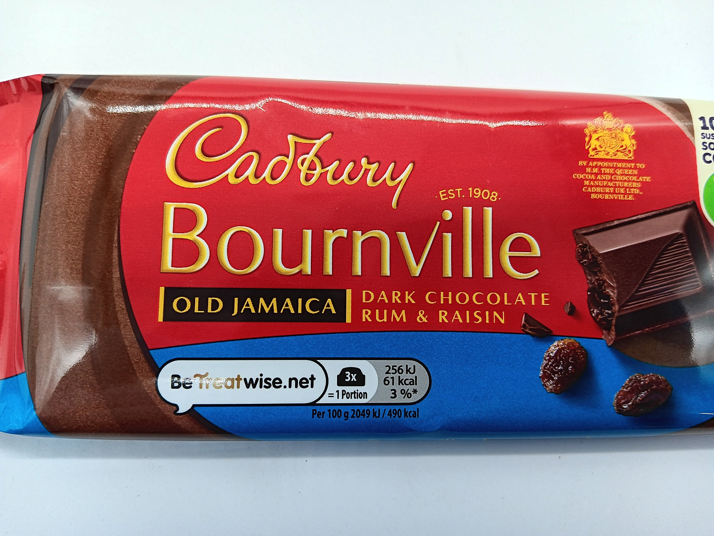 7 X 100g Bournville Old Jamaica Chocolate Bar for just £2.99