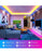 zyzykeji Led Strip Light 20m with Music Sync, RGB Smart Strip Lights with Remote and APP Control
