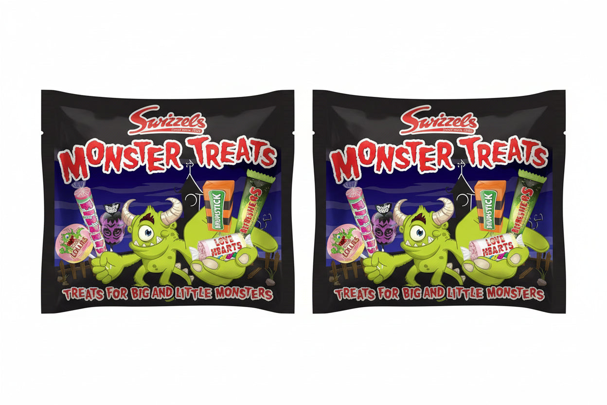 Swizzels Monster Treats Bag - Perfect Halloween Sweets, Fun Swizzels Candy for Trick or Treat, Parties & Sharing (2 x 440g)