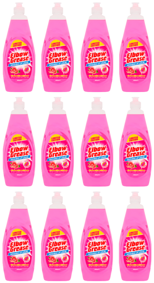 Elbow Grease Washing Up Liquid Pink Grapefruit (12X600ml)