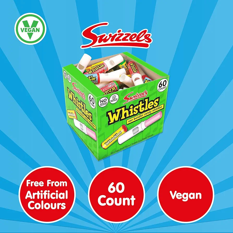 Swizzels Matlow Candy Whistles Sweets (1 x 60)