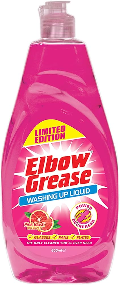 Elbow Grease Washing Up Liquid Pink Grapefruit (12X600ml)