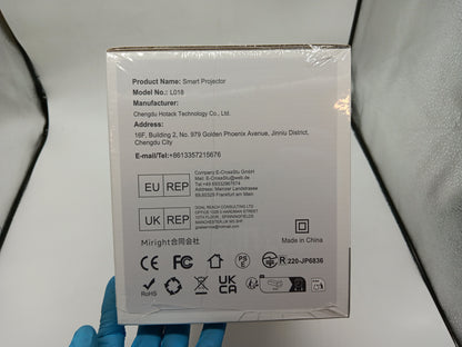 Alwtniet L018 NTV Smart Projector, 1080P Native 400 ANSI Auto Focus Auto Keystone Mini Portable Projector with Apps Built-in, ChatGPT Voice Remote Android Home Video Projector