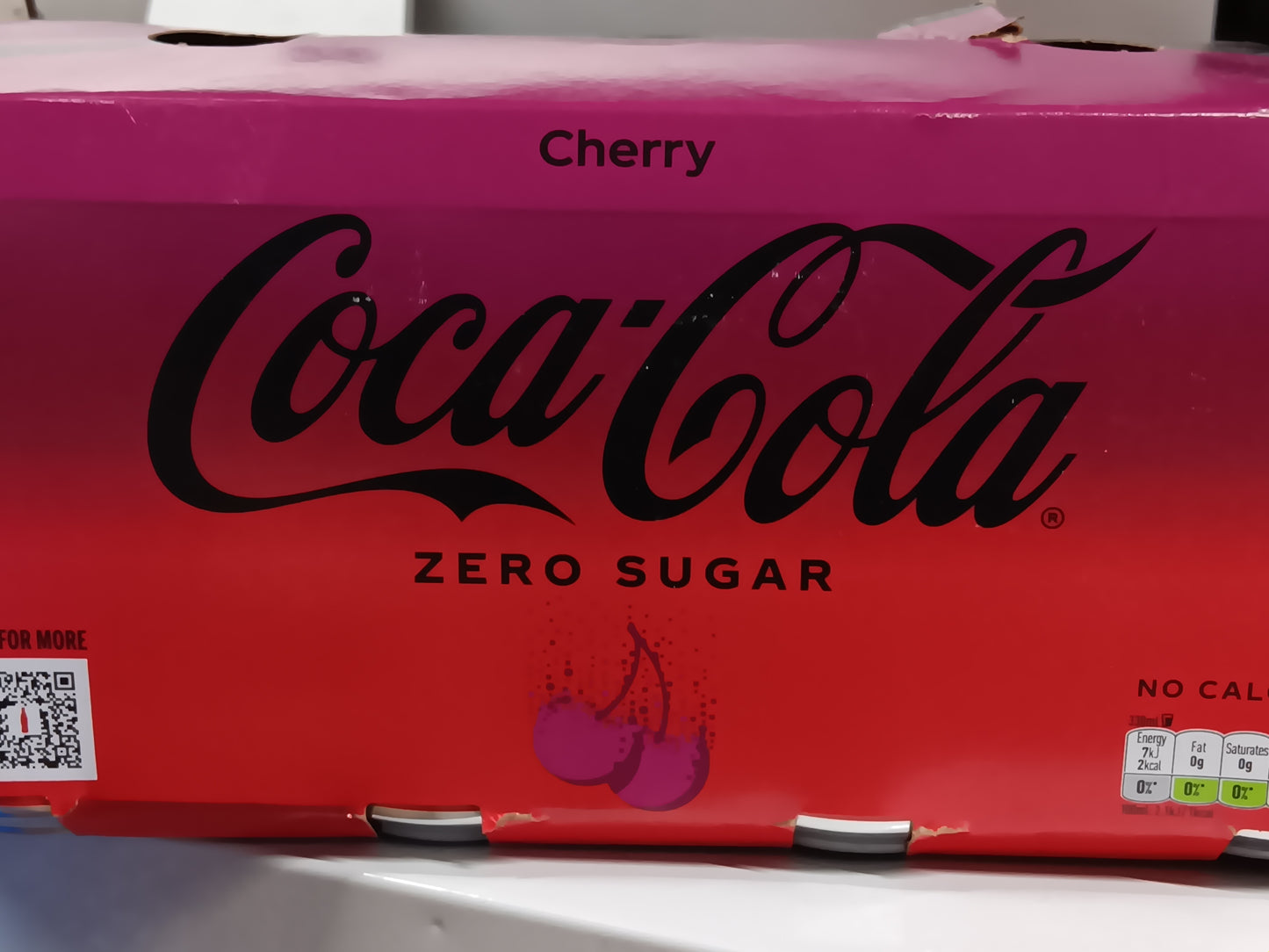 24 X 330ml  Coca-Cola Zero Sugar Cherry rrp £14.99 sale price £5.99 BBE 30-11-2025