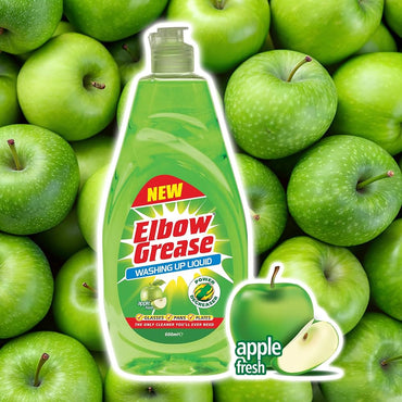 Elbow Grease Washing Up Liquid Apple (12X600ml)
