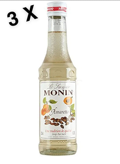 3 X 70cl Monin Amaretto Syrup Bottles - Monin Coffee Syrup Flavouring by Monin BBE April 25 RRP £14.99 Sale price £6.99