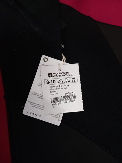 Womens Full 2.5/2mm Wetsuit. Size 8-10