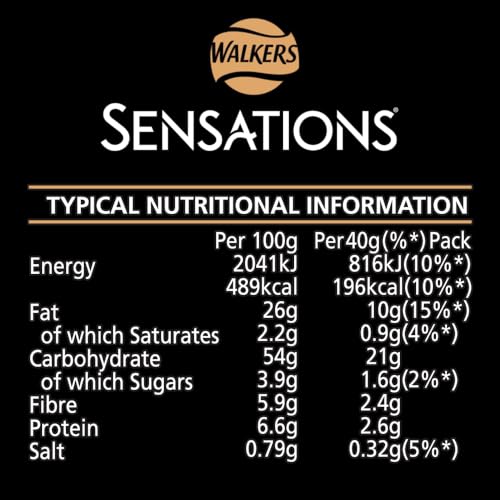 32 X 40g Sensations Thai Sweet Chilli Thick Cut Vegetarian Potato Crisps, Perfect for Snacking BBE MAY 25 RRP £32.99 Sale price £15.99