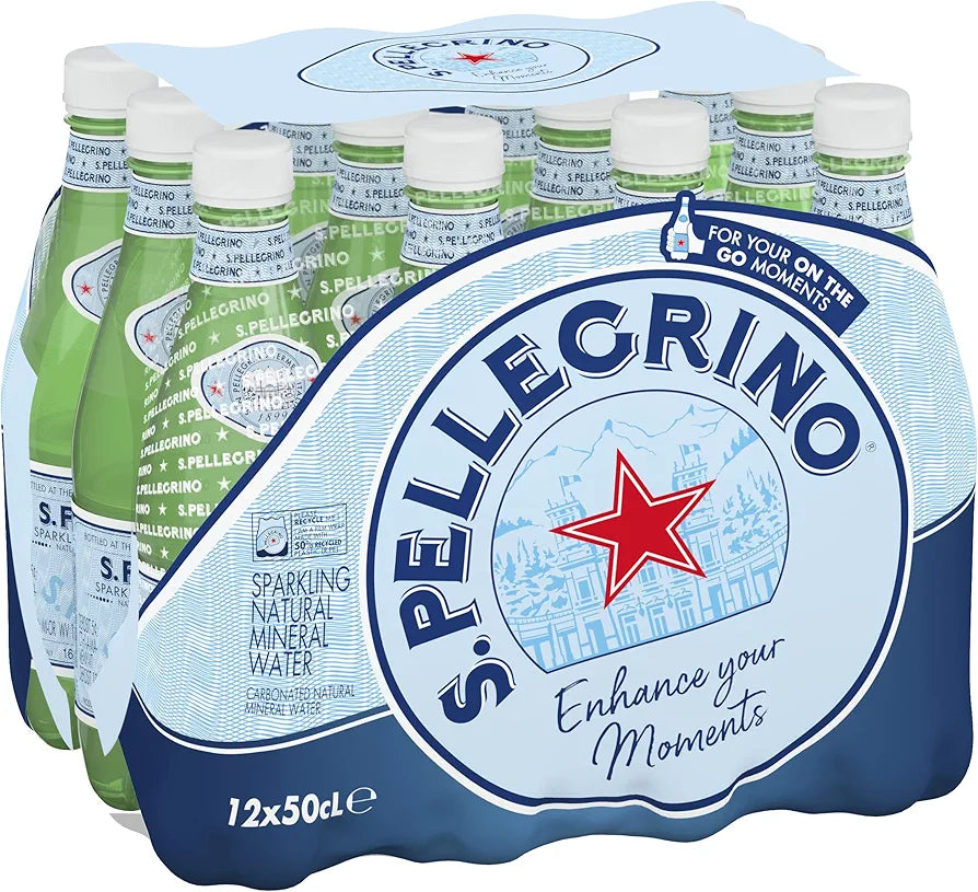 San Pellegrino Sparkling Natural Mineral Water (12x500ml)